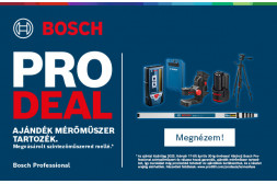 BOSCH PRO Deal kampány - Ajándék tartozék mérőműszerekhez