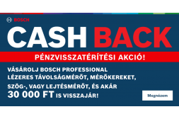 CASH BACK - A Bosch-nál most a pénz visszajár!