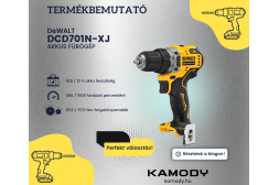 Termékbemutató - DeWALT DCD701N-XJ Akkus fúrógép (57,5Nm/12V)