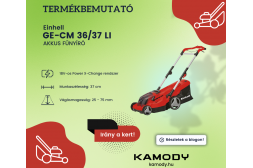 Termékbemutató - Einhell GE-CM 36/37 Li Akkus fűnyíró (37cm/18V) Termékbemutató - Einhell GE-CM 36/37 Li Akkus fűnyíró (37cm/18V)