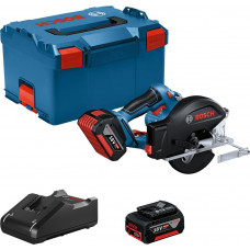 BOSCH GKM 18V-50 PROFESSIONAL Akkus kézi körfűrész (18V/2x5,0Ah) L-BOXX 06016B8002