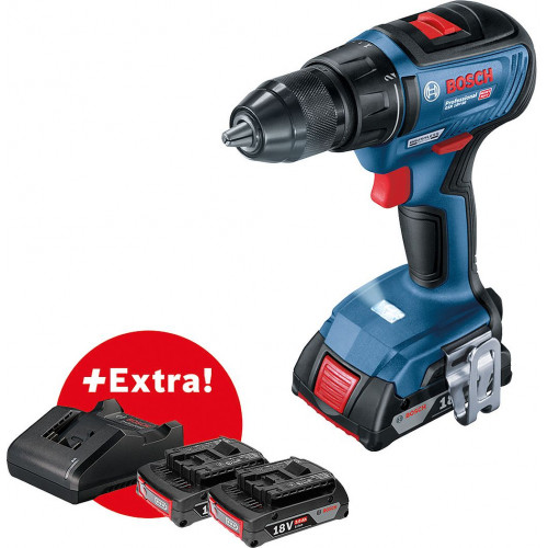 BOSCH GSR 18V-50 PROFESSIONAL Fúrócsavarozó Li-Ion, brushless 3x 2.0Ah, L-Case 06019H5005