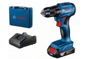 BOSCH GSR 185-LI akkus fúró/csavarozó, 1x 2 Ah, GAL 18V-20, Szerszámkoffer 06019K3001