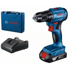 BOSCH GSR 185-LI akkus fúró/csavarozó, 1x 2 Ah, GAL 18V-20, Szerszámkoffer 06019K3001