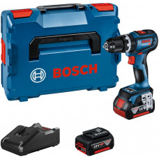 BOSCH GSB 18V-90 C PROFESSIONAL Akkus ütvefúró-csavarozógép, 2x 5.0Ah, L-BOXX 06019K6106