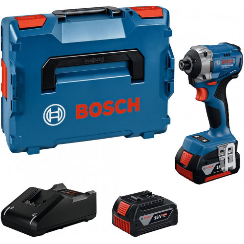 BOSCH GDR 18V-215 PROFESSIONAL Ütvefúró-csavarozóg, 2x GBA 4.0Ah, L-BOXX 06019N2002