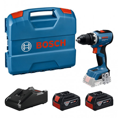 BOSCH GSR 18V-65 PROFESSIONAL Akkus fúrócsavarozó, 2× GBA 4.0Ah, L-case 06019N3231