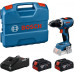 BOSCH GSR 18V-65 PROFESSIONAL Akkus fúrócsavarozó, 2× GBA 5.0Ah, L-Case 06019N3232