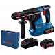 BOSCH GBH 187-LI PROFESSIONAL Fúrókalapács2x 5.0Ah, GAL 1880, One Chuck 0611923121