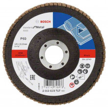 BOSCH X431 legyező csiszolótárcsa, Standard for Metal, 125 mm, 22,23 mm, 60 2608603717