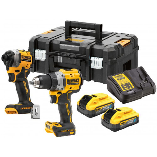 DeWALT DCK2051H2T-QW Akkus kombó szett (DCD800+DCF850+18V/2x5,0Ah PowerStack) Tstak