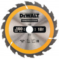 DeWALT DT1931-QZ Contruction Körfűrészlap kézi körfűrészekhez 160x20mm, 18 fog WZ 20°