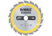 DeWALT DT1933-QZ Contruction Körfűrészlap kézi körfűrészekhez 165x20mm, 18 fog WZ 20°