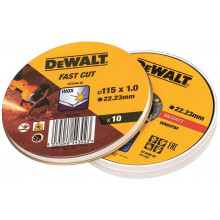 DeWALT DT3506-QZ Vágókorong készlet rozsdamentes acélhoz 115x22,2x1,0 mm, 10db