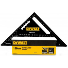 DeWALT DWHT25227-0 tetőfedő derékszögű háromszög vonalzó, 17,5 cm 