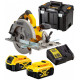 DeWALT DCS572P2-QW Akkus szénkefementes körfűrész 184mm XR 18V (2x5,0Ah) Tstak