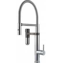 Franke Vital Tap Zuhanyfejes konyhai csaptelep, króm/Gun Metal 120.0621.230