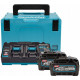 Makita 191U00-8 Akkumulátor és töltő szett Li-ion XGT 40V 2xBL4040+1xDC40RB+Makpac