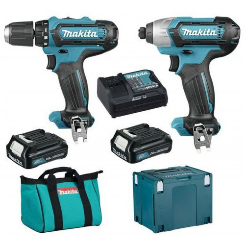 Makita CLX201SAX6 akkus szett DF331DZ+TD110DZ, 2x2Ah akkuval+thermo Makpac koffer