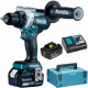 Makita DDF486RTJ Akkus szénkefementes fúró-csavarbehajtó kofferben LXT 2x5,0Ah/18V) Makpac