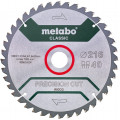 Metabo Fűrészlap Classic 216x30 Z40 WZ 5 ° NEG / B 628652000