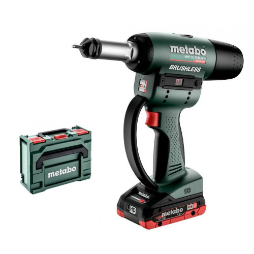 Metabo 601788800 NMP 18 LTX BL M10 Akkus popszegecshúzó 2x4.0 Ah, MetaBOX