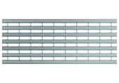 ACO Drainlock V/X100 - B125 Rács hosszanti U-profilokkal 1 m, rozsdamentes acél 132556