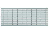 ACO Drainlock V/X100 - B125 Rács hosszanti rudakkal 1,0 m, rozsdamentes acél 132557
