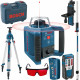 BOSCH GRL 300 HV+LR 1 Lézervevő+RC 1 Távirányitó+BT 300HD Állvány+GR240 Mérőléc 061599403Y