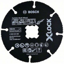 Bosch X-LOCK Carbide Multi Wheel Keményfém Multiwheel vágótárcsa, 115 mm 2608619283