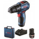 BOSCH GSB 12V-30 PROFESSIONAL Akkus ütvefúró-csavarozó (12V/2x2,0Ah) koffer 06019G9100