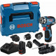 BOSCH GSR 12V-35 FC Akkus fúró-csavarozó + adapterek (12V/2x3,0Ah) L-BOXX 06019H3008