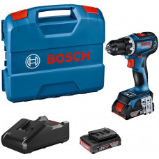 BOSCH GSR 18V-90 C PROFESSIONAL Akkus fúrócsavarozó, L-Case, GAL 18V-4, 2×2,0Ah 06019K6020