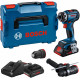 BOSCH GSR 18V-90 FC Akkus fúrócsavarozó, 2× 4.0Ah, GAL 18V-40, L-BOXX 136 06019K6205