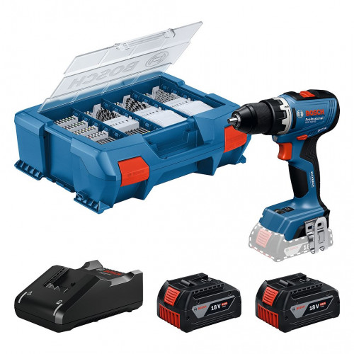 BOSCH GSR 18V-65 PROFESSIONAL Akkus fúrócsavarozó, 2×GBA 4.0Ah, L-Boxx 06019N3207