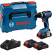 BOSCH GSB 18V-65 PROFESSIONAL Akkus ütvefúró/-csavarozók, 2 x ProCORE 4.0Ah 06019N3306