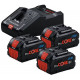 BOSCH 3 x ProCORE18V 8.0Ah + GAL 18V-160 PROFESSIONAL 0615A5004Y