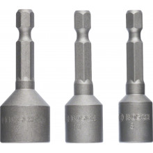 BOSCH 3 részes dugókulcs készlet, 8/10/13 mm 1/4" 2608551078