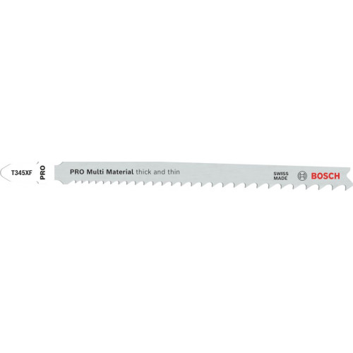 BOSCH PRO Multi Material thick and thin T345XF szúrófűrészlap, 132 mm, 3 db 2608634993