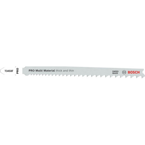 BOSCH PRO Multi Material thick and thin T345XF szúrófűrészlap, 132 mm, 5 db 2608634994