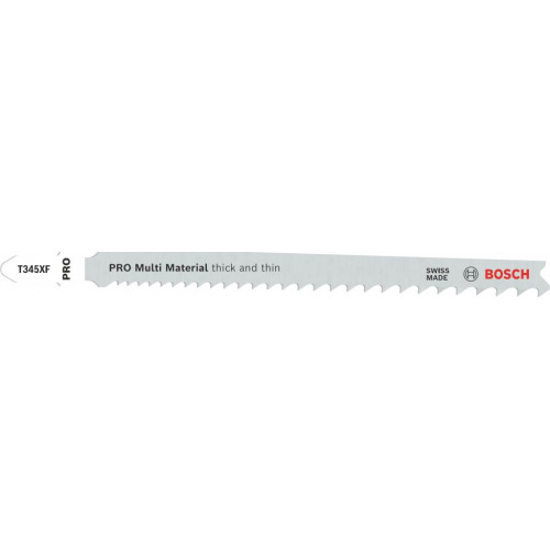 BOSCH PRO Multi Material thick and thin T345XF szúrófűrészlap, 132 mm, 25 db 2608634995