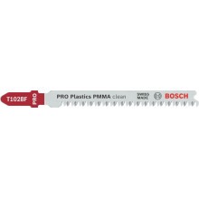 BOSCH PRO Plastics PMMA clean T102BF szúrófűrészlap, 92 mm, 3 db 2608636780