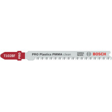 BOSCH PRO Plastics PMMA clean T102BF szúrófűrészlap, 92 mm, 5 db 2608636781