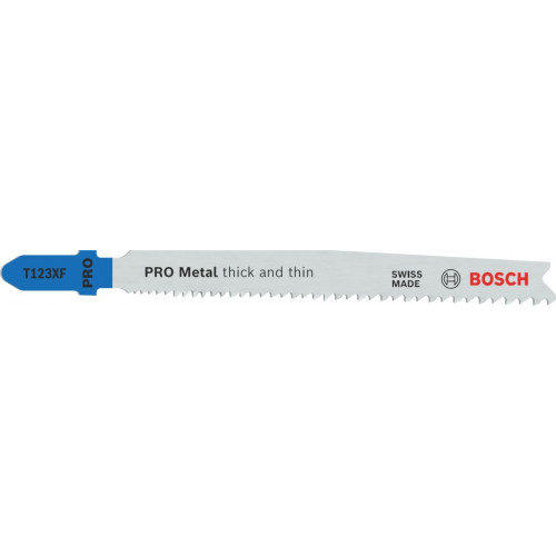 BOSCH PRO Metal thick and thin T123XF szúrófűrészlap, 100 mm, 3 db 2608638472