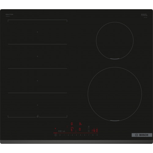 Bosch Serie 6, Indukciós főzőlap, 60 cm, Fekete, munkapultra építhető keret PIX631HC1E