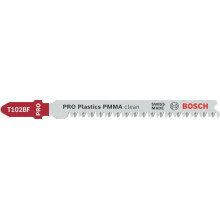 BOSCH PRO Plastics PMMA clean T102BF szúrófűrészlap, 92 mm, 2 db 2608655102