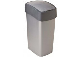 CURVER FLIP BIN billenő fedeles szemetes 45L, ezüst/szürke 186181 (02172-686)