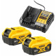 DeWALT DCB1104P2-QW Akkumulátor és töltő szett DCB1104 + 18V 2x5,0Ah