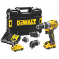 DeWALT DCD703L2T-QW Akkus fúró-csavarozó XR (57Nm/12V/2x3,0Ah) Tstak