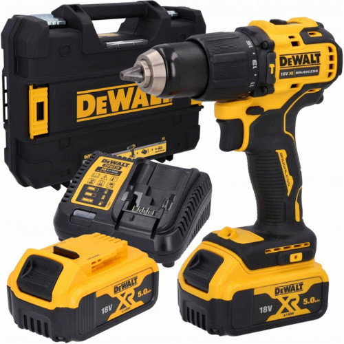 DeWALT DCD709P2T-QW akkus ütvefúró-csavarozó (60Nm/18V2x5,0Ah) Tstak